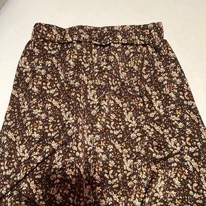 Maxi shirt brown floral neutrals small never worn great condition